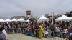 Saturday morning crowd at the Peace Plaza stage